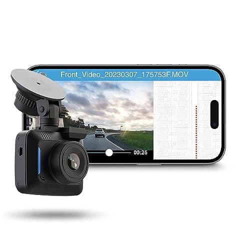 TYPE S TOURING ITEMS S400 Smart LCD Screen 4K Dash cam UHD with GPS & Map Integration, Smart G-Sensor Incident Recording, Nighttime Surveillance, Wireless Video Download via app, 16GB Memory Card