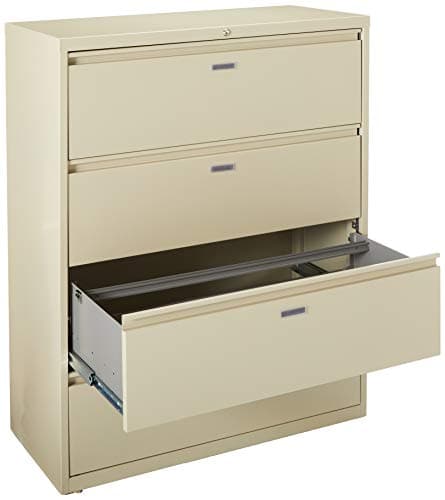 Lorell 4-Drawer Lateral File, 42 by 18-5/8 by 52-1/2-Inch, Putty 4
