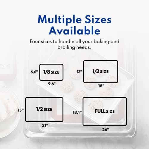New Star Foodservice Commercial-Grade 18-Gauge Aluminum Sheet Pan/Bun Pan (15 L x21 W x1 H (Two Thirds size) Measure Oven) 7