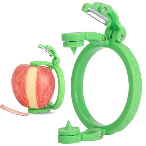 Handheld Apple Peeler for Apple Pear YORSEEK Manual Rotating Apple Pear Peeler Zester Kitchen Gadget Apple Peeling Hand Rotation Fruit Spiralizer Peeler Machine Gift Ideas