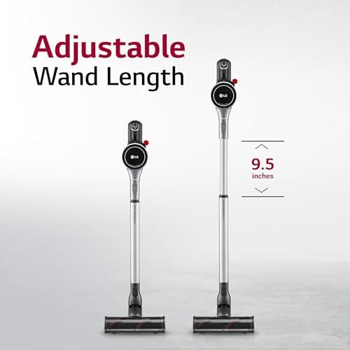 LG CordZero A925 – Cordless Stick Vacuum Cleaner, 120 Minute Runtime w/Extra Rechargeable Battery, Dual Floor Max 2024 Update, Lightweight, Cleans Carpet, Hardwood, Pet Hair, Portable Charging Stand 10