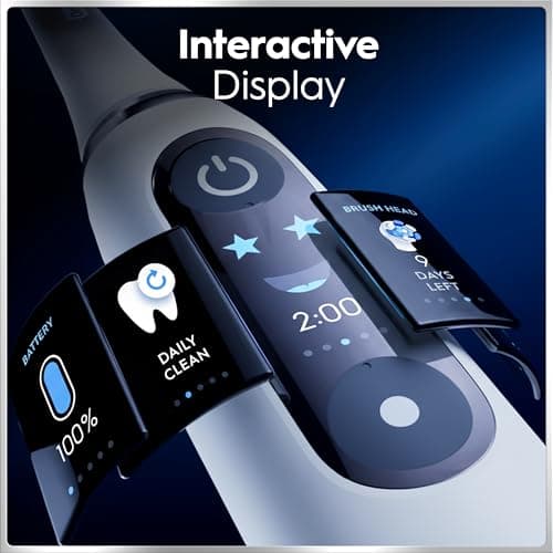 Oral-B iO Deep Clean + Protect Rechargeable Electric Toothbrush, Black, iO Series 7, 2 Replacement Brush Heads, Charging Travel Case (package may vary) 5