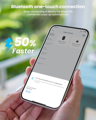 ieGeek Solar Security Cameras Wireless Outdoor, 2K 2.4G WiFi Camera with Solar Panel and Battery Powered, Color Night Vision with Spotlight, 360° PTZ, 2-Way Audio, PIR Motion Sensor, no Subscription 5