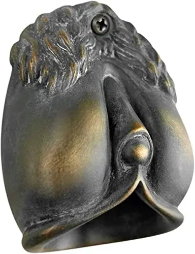 Wall Mounted Cast Bronze Sculpture64, Vintage Wall Mount Beer Opener, Funny Bottle Opener for Fridge, Unique for Beer Lovers Men Dad-Copper