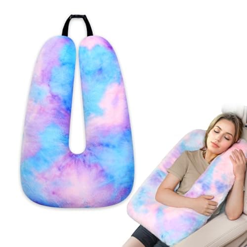 Atablyn Children Travel Pillow Car Pillow Removable U-Shaped Pillow for Adults to Support Head and Body in The Back Seat of Long Car Trips