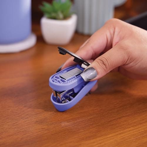 Swingline Mini Stapler, Tot, 12 Sheet Capacity, includes Built-In Staple Remover & 1000 Standard Staples, Purple - S7079173 5