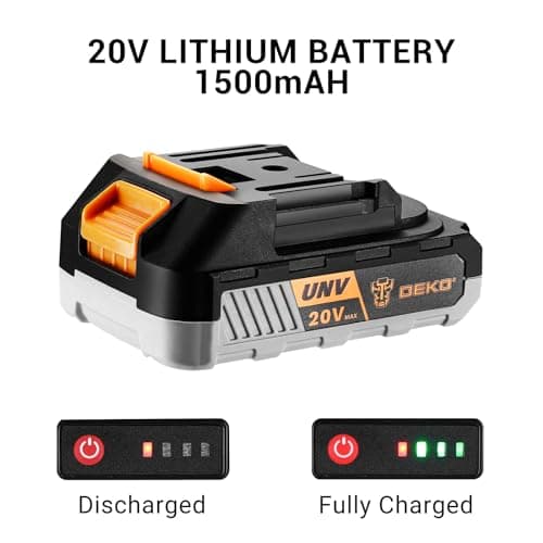 Power Drill Cordless: DEKOPRO Cordless Drill 20V Electric Power Drills Set Tool Drills Cord-less Set with Battery and Charger 6