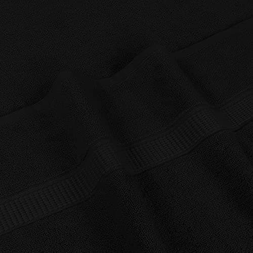 Utopia Towels - Luxurious Jumbo Bath Sheet 2 Piece - 600 GSM (35X70 Inches) 100% Ring Spun Cotton - Highly Absorbent and Quick Dry Extra Large Bath Towel - Super Soft Hotel Quality Towel (Black) 6
