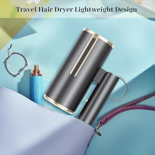 Hair Professional 1200W High Power Dryer with Ceramic Technology for Fast Drying as Salon Light and Quiet (Grey) 5