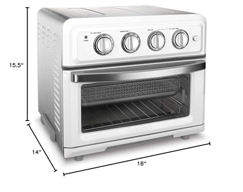 Cuisinart TOA-60W Convection AirFryer Toaster Oven, Premium 1800-Watt Motor with 7-in-1 Functions and Wide Temperature Range, Large Capacity Air Fryer with 60-Minute Timer/Auto-Off, White 9