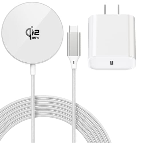 [Apple MFi Certified]25W Magnetic Wireless Charger for iPhone,Qi2.2 Certified 6FT Fast Apple MagSafe Charger Wireless Charging Pad for iPhone 17/17Air/16 ProMax/15 ProMax/14/13/12/AirPods3/2/Pro/Pro2