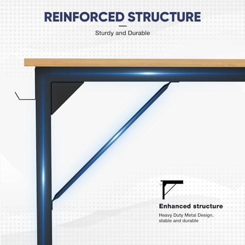 DUMOS 32 inch Small Computer Desk Writing Study Work Office Table Modern Simple with Storage Bag and Hook for Home Bedroom 6