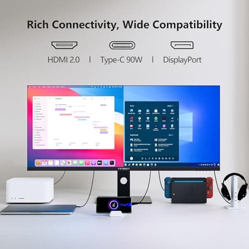 INNOCN 40 Inch Ultrawide Monitor 3440 x 1440p 144Hz PC Desktop Gaming Display, USB Type C 90W, HDMI, DisplayPort, HDR400, Built-in Speaker, Tilt/Height Adjustable - Black 6