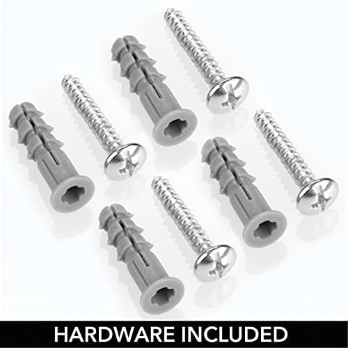 mDesign Steel Wall Mount Towel Rack with 6 Compartments - Towel Holder and Towel Storage Shelf Organizer for Bathroom, Powder Room - Chrome 5