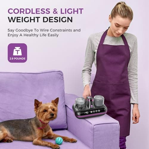 Amzany Mattress Vacuum Cleaner - 5-in-1 Cordless Bed Vacuum Cleaner, Powered by Ultrasonic Technology, 16Kpa Strong Suction,Low Noise,Suitable for Dust, Pet Hair, Etc - Grey 7