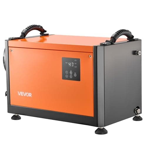 VEVOR 70 Pints Commercial Dehumidifier with Pump, Portable Crawl Space Dehumidifiers for Basement Storage Room Industrial, Auto Defrost/Drainage, Heavy-duty Galvanized Steel, with 2 Drain Hoses 9