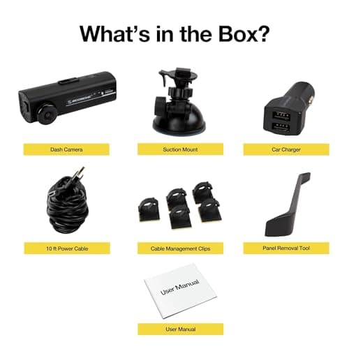 Scosche NEXC2128-XCES0 Full HD Two-Way Smart Dash Cam Powered by Nexar with Suction Cup and 128GB Memory 7