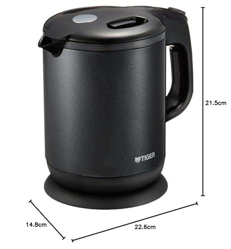 Tiger Steamless electric kettle"boiled child" (0.8L) PCH-G080-KP pearl black Japan used like new 13