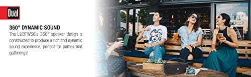 Dual Electronics LUBTWS6 Wireless Portable Bluetooth Speaker, TruWireless Bluetooth Stereo, Waterproof & Dustproof IP67, 360 Degree Rich Dynamic Sound, Up to 100ft Wireless Range, 15 Hour Playtime 5