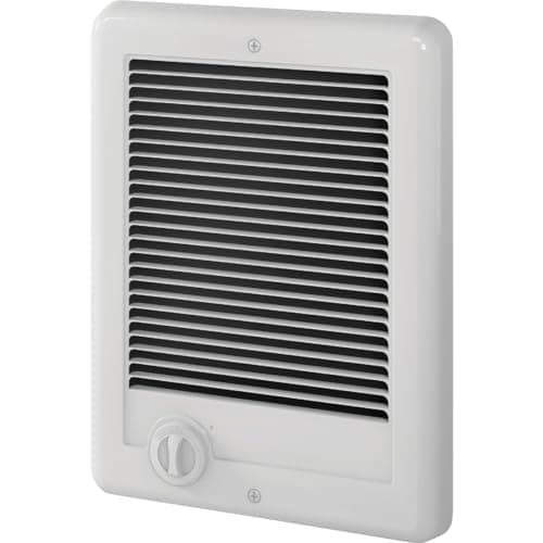 Cadet Com-Pak Electric Wall Heater Complete Unit with Thermostat (Model: CSC151TW, Part: 67509), 5120 BTU, 120 Volt, 1500 Watt, White