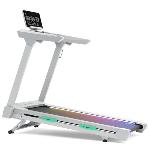 UREVO CyberMega Treadmill for Marathoner, Treadmills for Home Dual Brushless 4.0 HP Quiet Motorized, 12.5 MPH Foldable Walking Pad 400 LBS Capacity, 12% Auto Incline, Home Fitness Training Center