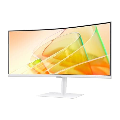 Samsung 34” ViewFinity (S65TC) Series Ultra-WQHD 1000R Curved Computer Monitor, HDR10, 100Hz, AMD FreeSync, Thunderbolt 4, Height Adjustable Stand, Built-in Speakers, Eye Care, LS34C650TANXGO, 2024 9