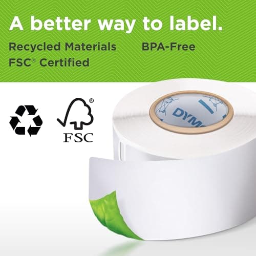 DYMO LabelWriter 550 Series Label Printer with Dymo-Branded Label Compatibility Automatic Recognition Low Waste Optimized Direct Thermal Printing and Plastic-Free Packaging 6