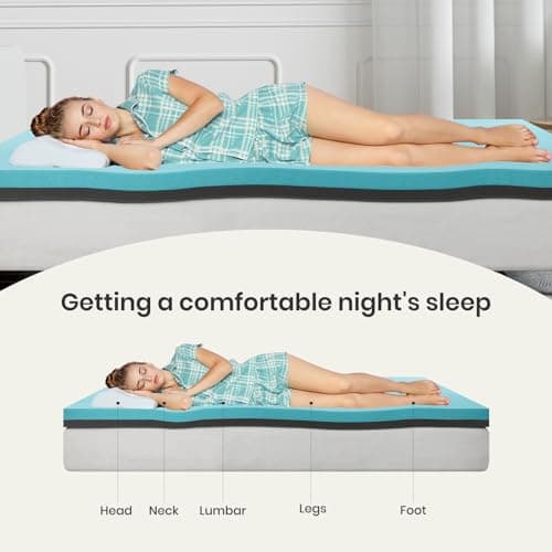 Maxzzz 4 Inch Full Size Mattress Topper, Gel Memory Foam Mattress Topper, CertiPUR-US Certified, 74 * 54 inches. 6