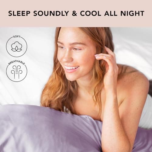 Kitsch Satin Pillowcases - Standard, Aura & Standard, Lavender 8