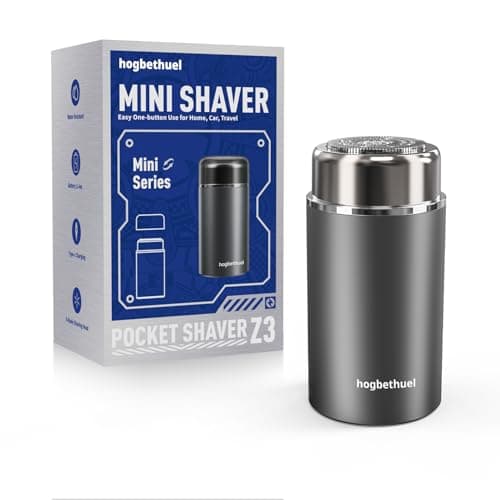 Electric Razor for Men - Rechargeable Electric Shaver for Men，Portable Razor for Travel，Mini Shaver for Travel，3D Waterproof - Silver Gray