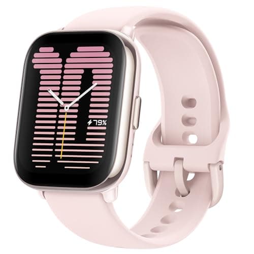 Amazfit Active Smart Watch 42mm, AI Fitness Tracker & Sleep Coach, GPS, Amazon Alexa Built-in, Bluetooth, 14-Day Battery, 120+ Sports Modes, Android & iPhone, Petal Pink