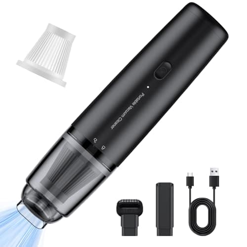 LYFUHUI Car Handheld Vacuum Cordless 13000 PA Suction Power, Portable Mini Vacuum Cleaner, Black