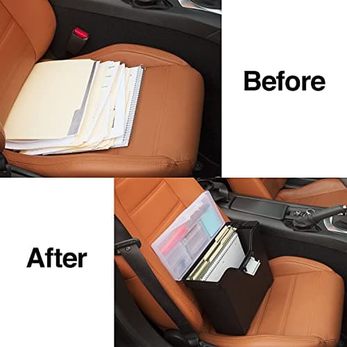 STAPLES File Box - Portable Storage Organizer, Letter Size, Black with Lift-Off Lid & Easy-Grip Handle 8