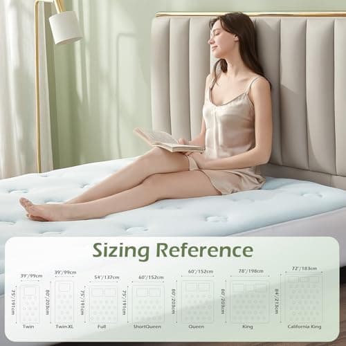 Hansleep Memory Foam Mattress Pad Topper Queen, Queen Foam Mattress Topper Viscose Derived from Bamboo, Queen Size Bed Mattress Pad Cover for Back Pain Relief, 60" x80", White 6