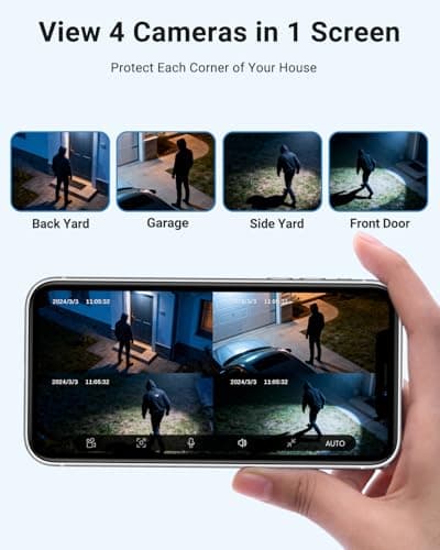 obligz Solar Camera Security Outdoor - AOV 24/7 Recording Security Cameras Wireless Outdoor with 360° View, Human Auto Tracking, 2K Night Vision, Compatible with Alexa/Google Assistant (2 Pack) 9