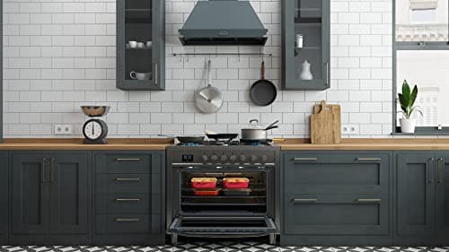 KoolMore 36” Inch Professional Gas Range Stove with 5 Burner Cooktop, Rapid Convection Oven, and Digital Timer with Heavy-Duty Cast Iron Grates, Stainless-Steel Appliance (KM-FR36GL-SS), Silver 6