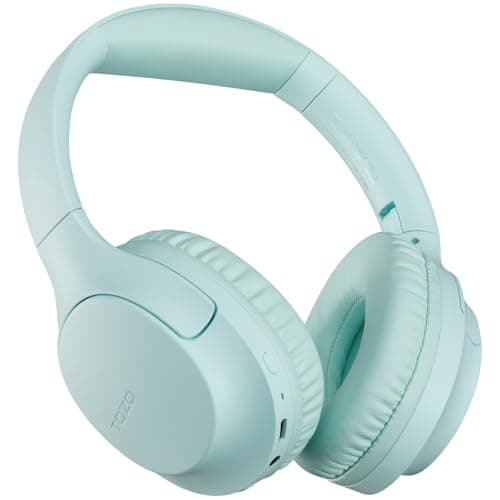 TOZO HA1 Bluetooth 5.4 Over Ear Headphones, 70H Playtime with Mic, Foldable Wireless Headset, Deep Bass Stereo Sound Customizable 32 EQ Music Mode Via Button & App for Travel and Home, Upgraded