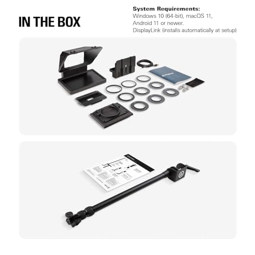 Elgato Prompter Pole Mount Set - Premium Teleprompter + Extendable Desk Clamp (Up to 125cm/49in), Compatible with DSLR, Webcam, and Smartphone, Ideal for Streaming, Video Calls, and Works with Mac/PC 9