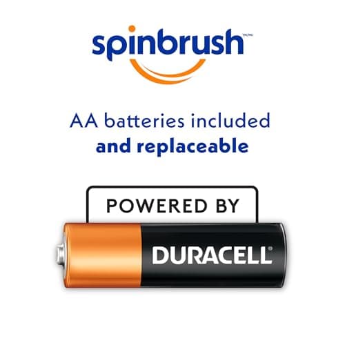 Spinbrush Pro Whiten Battery-Powered Electric Toothbrush Value Pack, Medium Bristles, Batteries Included, 1 Brush & 1 Replacement Head 5