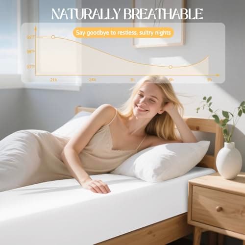 Acnalboma Egyptian Cotton Fitted Sheet Queen Only,Ultra-Soft Hotel Luxury Long Staple,Breathable and Comfy Sateen Weave,Fits Up to 18",White 5