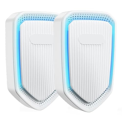 Air Ionizers Plug In Negative Ion Air Purifiers Quiet Air Freshener for Home Bedroom Office Basement - Portable Mini Air Cleaner Odor, Smoke, Dust, Pet Smell (2, White)