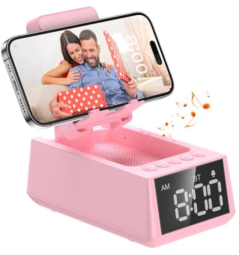 White Elephant Gifts for Adults Useful:Birthday Gift for Men Women Christmas Ideas Induction Speaker Bluetooth HD Sound,Kitchen Gadgets Anniversary Dad Mom Husband Wife Teen Stocking Stuffers(PINK)