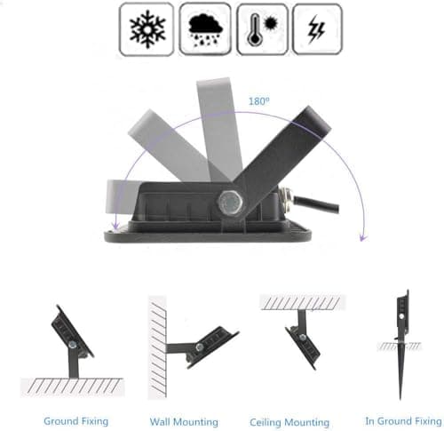 Infrared Illuminator, 850nm, 120 Degree Wide Angle, IR Illuminator for Night Vision, Outdoor, Waterproof, LED Infrared Light for CCTV Security Cameras, with Power Supply, 12-24V (850nm) 5
