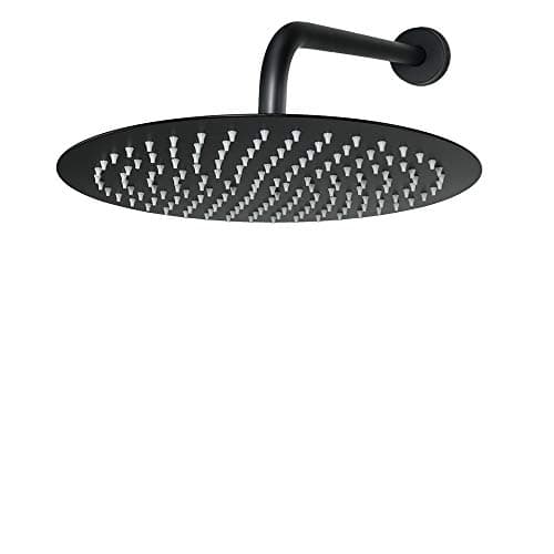 NearMoon Rain Shower Head, Ultra-Thin Design-Pressure Boosting, Awesome Some Experience, High Flow Stainless Steel Rainfall Head (12 Inch, Matte Black) 5