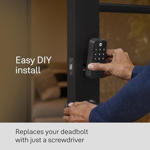 Yale Black Code Keypad Deadbolt Front Door Lock for Keyless Entry, YED210-NR-BSP 5