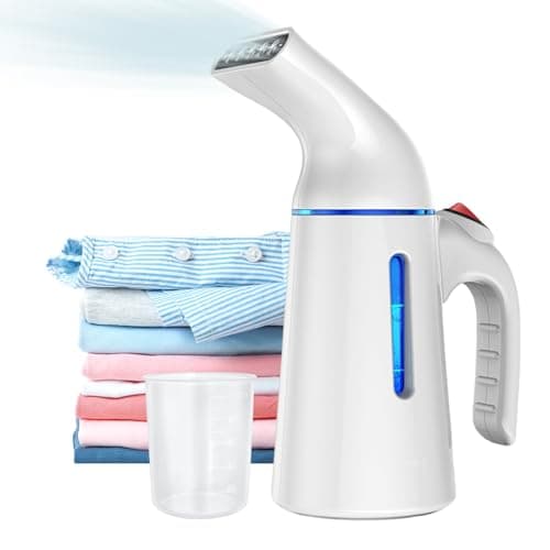 Blesgam Steamer for Clothes 700W, Fast Heat-up in 40S, 120ML Water Tank, 25g/min Strong Penetrating Steam, Portable Clothes Steamer Iron for Travel and Home(GY169)