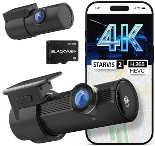 BlackVue DR970X-2CH Plus II 64GB Dash Cam – 4K UHD Front & Full HD Rear with STARVIS 2 & HDR, Fast Boot, USB-C, Video Playback via Wi-Fi, Cloud Remote Access, Smart Parking Mode