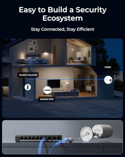 REOLINK CX810 ColorX PoE Camera, 4K UHD, True Color Night Vision, F1.0 Super Aperture, 1/1.8'' Image Sensor, HDR Technology, Person/Animal Detection, Spotlight & Siren Alarm, 2-Way Talk 6