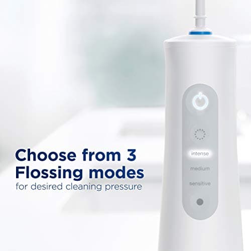 Oral-B Water Flosser Advanced, Cordless Portable Oral Irrigator Handle with 2 Nozzles 6