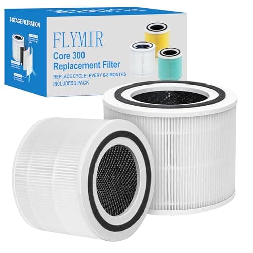 Core 300 Air Purifier Replacement Filter for LEVOIT Core 300,Core 300S,Core P350,VortexAir Air Purifier Core300-P,Core 300-RF,3-in-1 H13 Grate True HEPA Activated Carbon,2 Pack